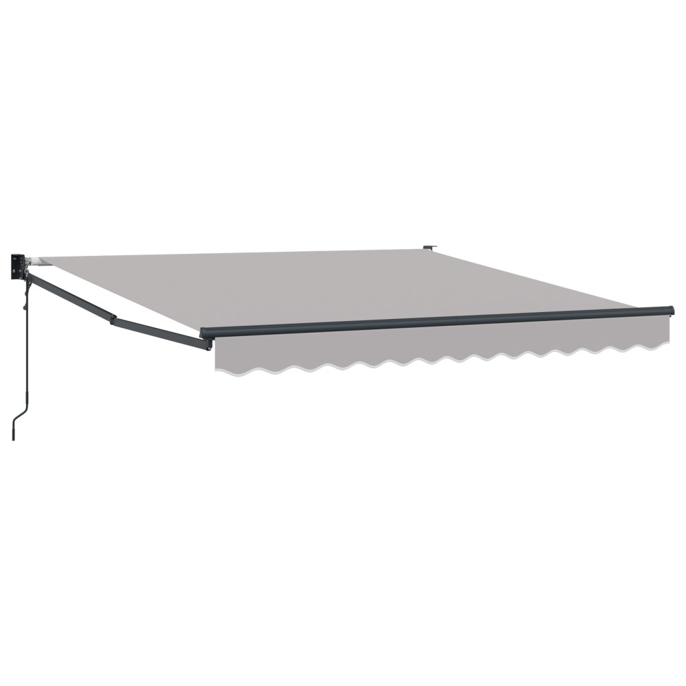 Marchiză Retractabilă Automată Gri vidaXL 350x250 cm
