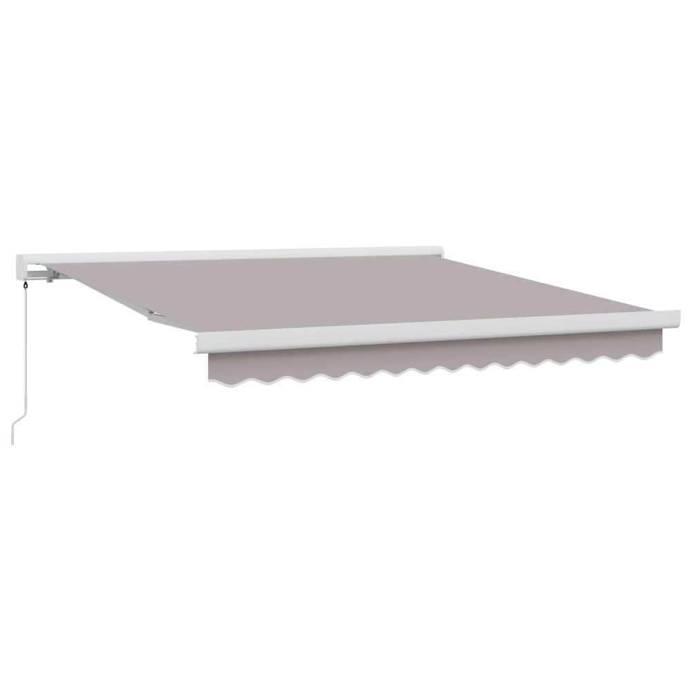 vidaXL Cortina Retractabilă Gri deschis 350 x 250 cm