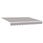 vidaXL Cortina Retractabilă Manual Gri deschis 350 x 250 cm vidaXL Cortina Retractabilă Manual Gri deschis 350 x 250 cm