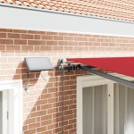 Marchiză Manuală Retractabilă cu LED Roșie 350x250 cm Marchiză Manuală Retractabilă cu LED Roșie 350x250 cm