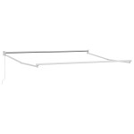 Marchiză manuală retractabilă roșie 350x250 cm Marchiză manuală retractabilă roșie 350x250 cm