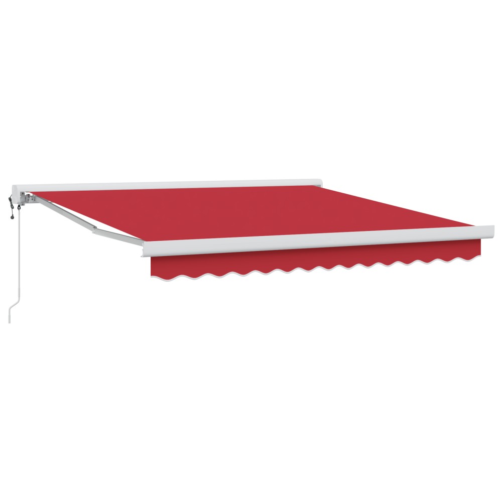 vidaXL Paravan retractabil automată roșu 350x250 cm
