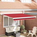 vidaXL Paravan retractabil automată roșu 350x250 cm vidaXL Paravan retractabil automată roșu 350x250 cm