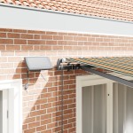 Marchiză manuală retractabilă vidaXL cu LED Verde și Galben 350x250 cm Marchiză manuală retractabilă vidaXL cu LED Verde și Galben 350x250 cm