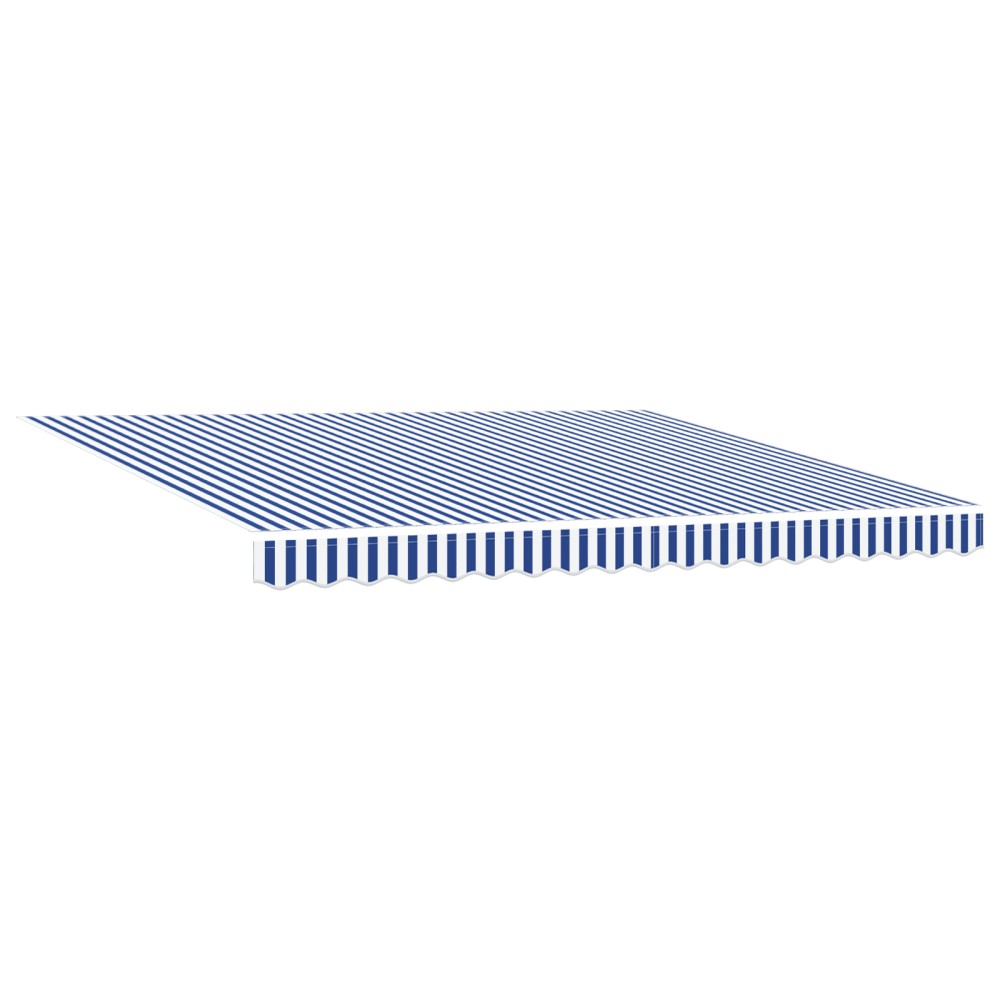vidaXL Cortina Retractabilă Manual Albastru și alb 400 × 300 cm