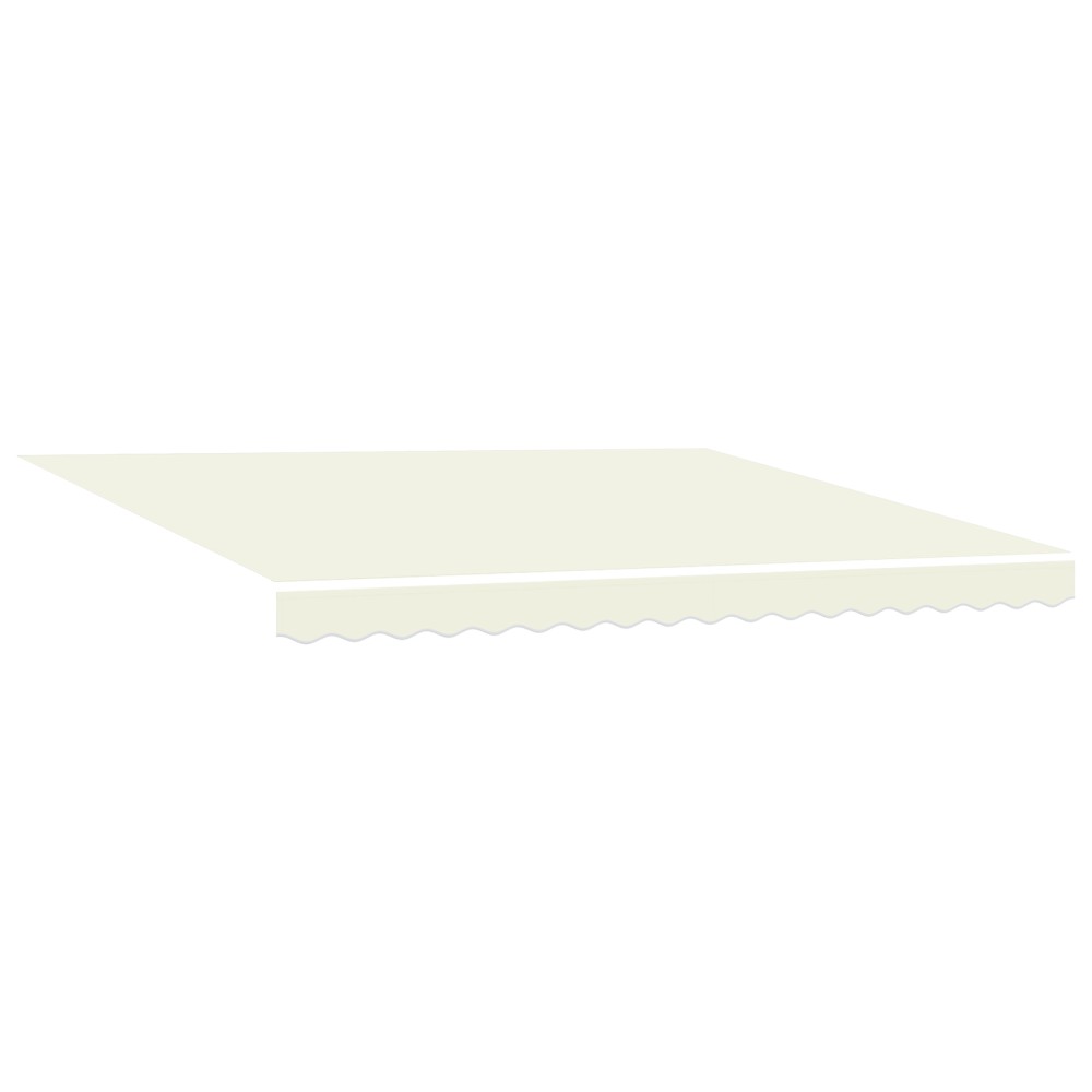 vidaXL Cortina Retractabilă Crem 400 × 300 cm Material textil, Metal