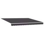 vidaXL Cortina Retractabilă Manual Antracit 400 × 300 cm țesătură vidaXL Cortina Retractabilă Manual Antracit 400 × 300 cm țesătură