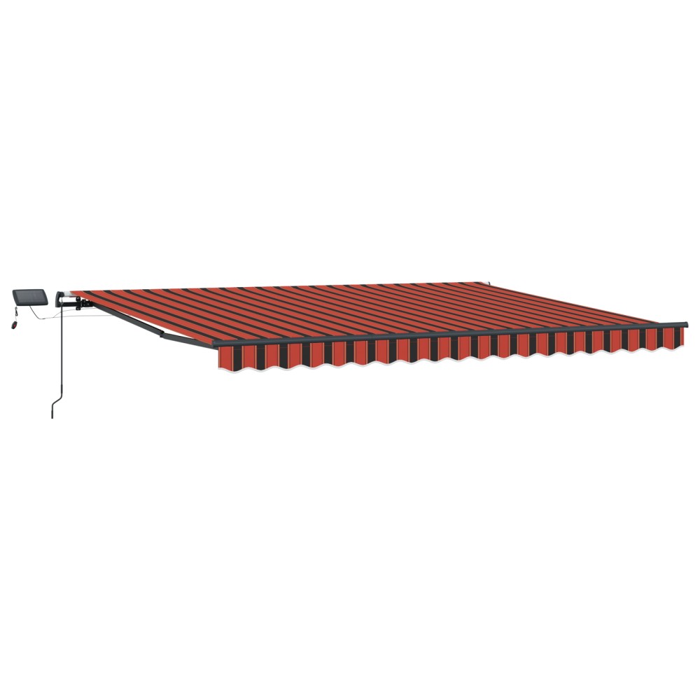 vidaXL Cortina Retractabilă portocaliu și maro 400 × 300 cm țesătură