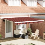 vidaXL Cortina Retractabilă Portocalie și maro 400 × 300 cm vidaXL Cortina Retractabilă Portocalie și maro 400 × 300 cm