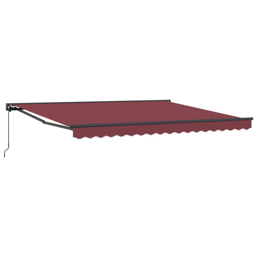 vidaXL Cortina Retractabilă Manual Roșu Burgund 400x300 cm țesătură