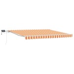 vidaXL Cortina Retractabilă galben și portocaliu 400 ×300 cm țesătură