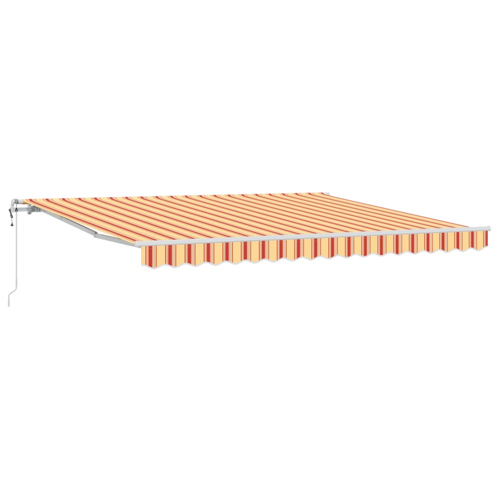 vidaXL Cortina Retractabilă Galben și portocalie 400 × 300 cm