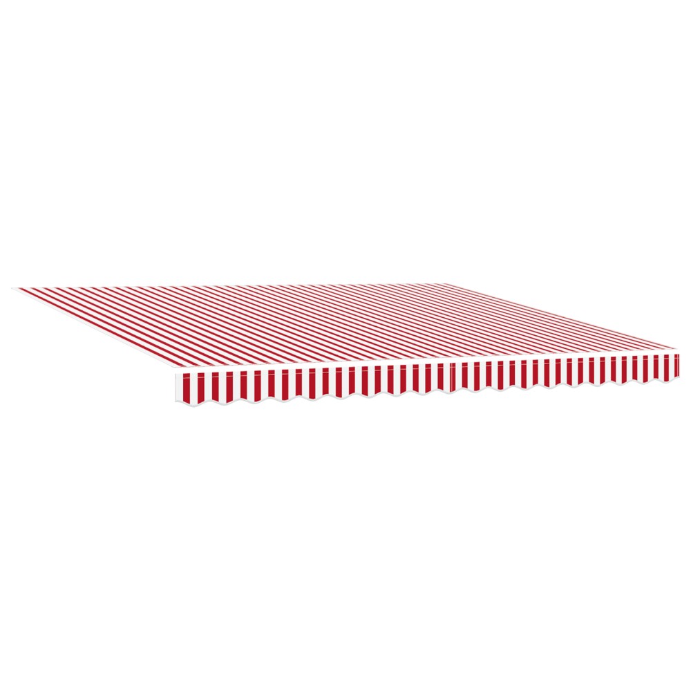 vidaXL Cortina Retractabilă Manual Roșu și alb 400 × 300 cm