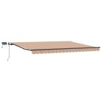 vidaXL Cortina Retractabilă Manual Multicolour 400 × 300 cm țesătură
