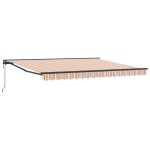 vidaXL Cortina Retractabilă Albastru și portocaliu 400 × 300 cm