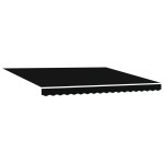Marchiza Manuală Retractabilă cu LED Neagră 400x300 cm Marchiza Manuală Retractabilă cu LED Neagră 400x300 cm