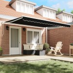 Marchiza retractabilă automată vidaXL Neagră 400x300 cm Marchiza retractabilă automată vidaXL Neagră 400x300 cm