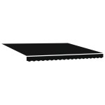 Marchiză automată retractabilă vidaXL neagră 400x300 cm Marchiză automată retractabilă vidaXL neagră 400x300 cm