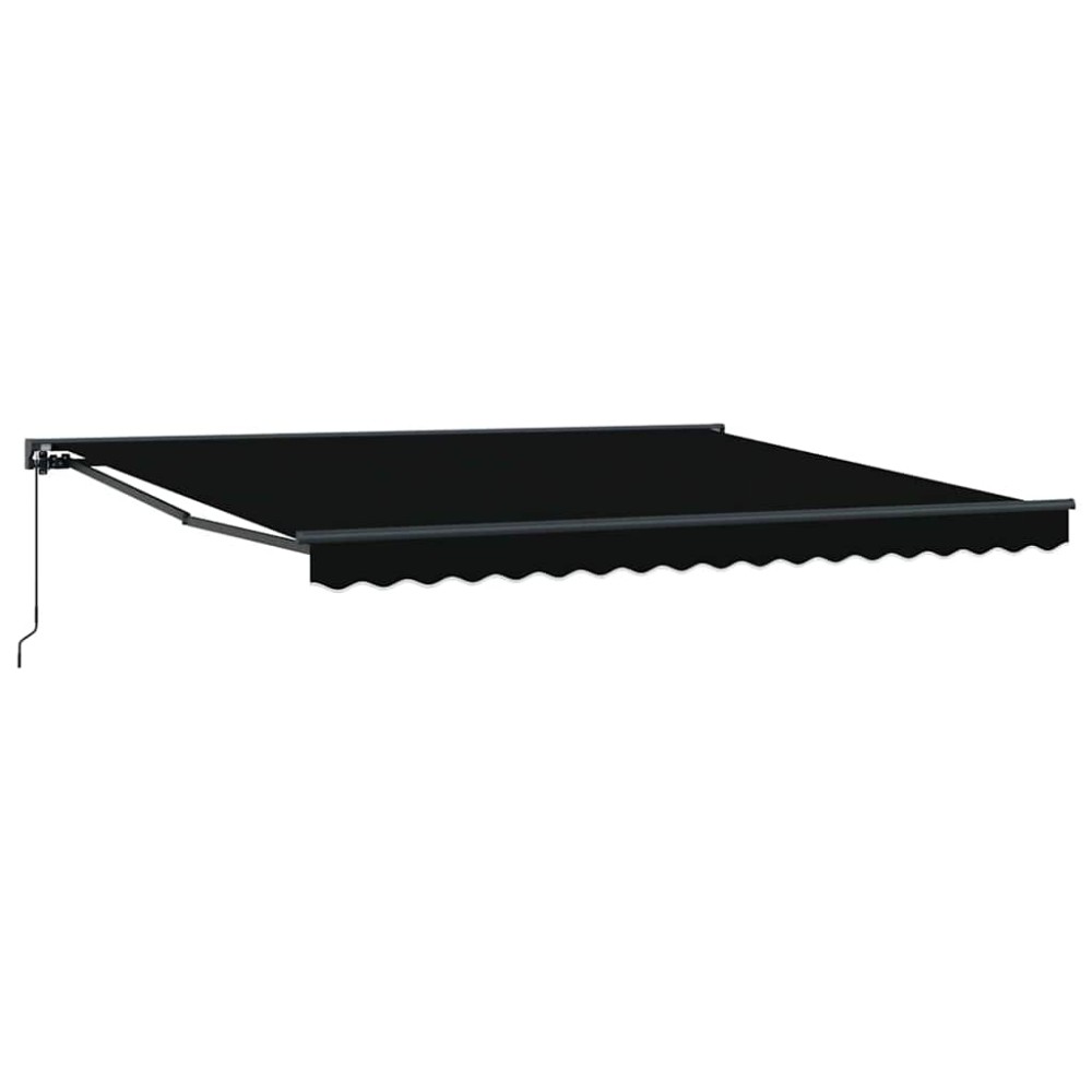 vidaXL Cortina Retractabilă Negru 400 × 300 cm Poliester și metal
