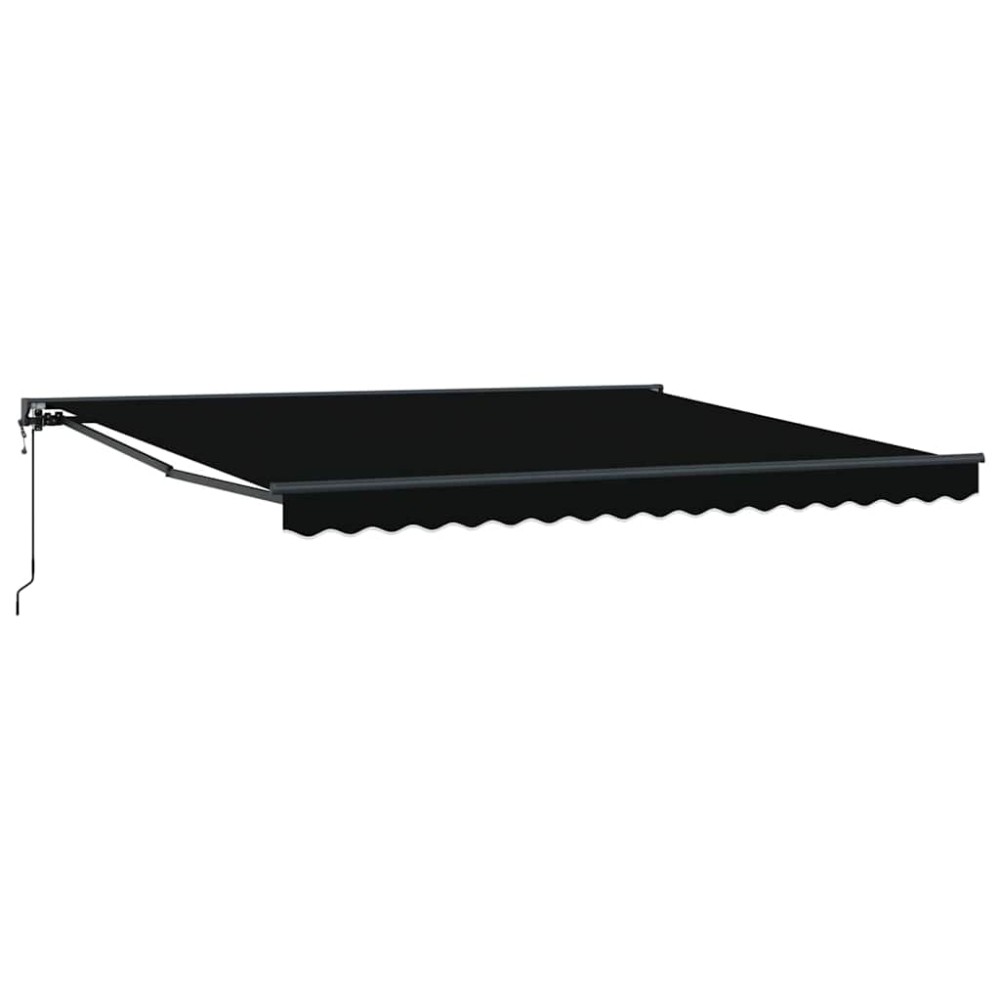 vidaXL Cortina Retractabilă Negru 400 × 300 cm Poliester și metal