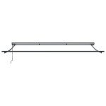 vidaXL Cortina Retractabilă Negru 400 × 300 cm Poliester și metal