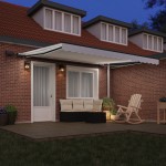 Marchiză manuală retractabilă vidaXL cu LED Alb 400x300 cm Marchiză manuală retractabilă vidaXL cu LED Alb 400x300 cm