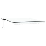 Marchiză retractabilă automată vidaXL cu LED Alb 400x300 cm Marchiză retractabilă automată vidaXL cu LED Alb 400x300 cm