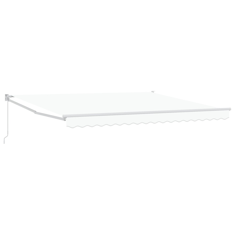 vidaXL Cortina Retractabilă Alb 400 × 300 cm Poliester