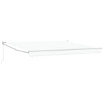 vidaXL Cortina Retractabilă Alb 400 × 300 cm Poliester