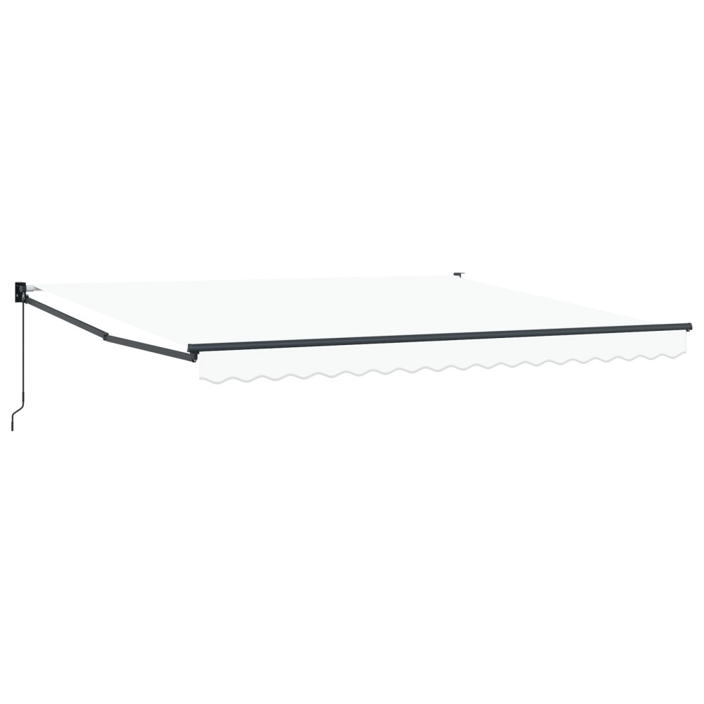 Copertină manuală retractabilă vidaXL Alb 400x300 cm
