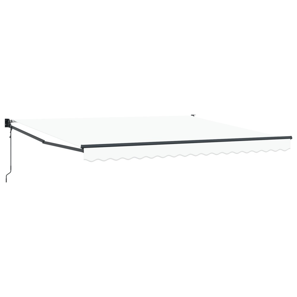 Marchiză retractabilă automată vidaXL Alb 400x300 cm