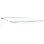 Marchiză automată retractabilă albă 400x300 cm Marchiză automată retractabilă albă 400x300 cm