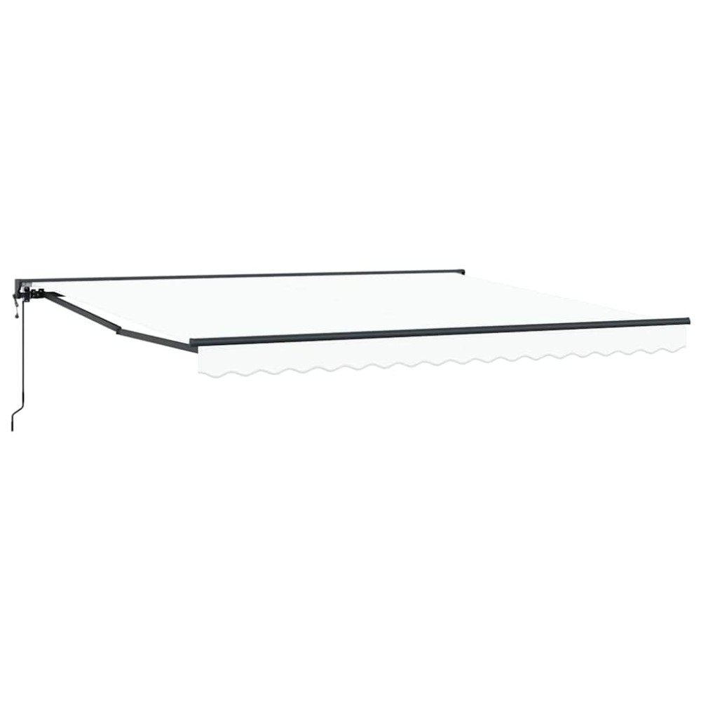 vidaXL Cortina Retractabilă Alb 400x300 cm țesătură