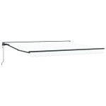 vidaXL Cortina Retractabilă Alb 400 × 300 cm Poliester și metal