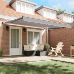 Marquise retractabilă automată vidaXL gri deschis 400x300 cm Marquise retractabilă automată vidaXL gri deschis 400x300 cm