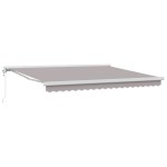 vidaXL Cortina Retractabilă Gri deschis 400 × 300 cm