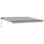 vidaXL Cortina Retractabilă Gri deschis 400x300 cm țesătură