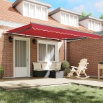 vidaXL Umbrelă roșie Manual Roșu 400 × 300 cm Poliester
