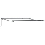 vidaXL Umbrelă roșie Manual Roșu 400 × 300 cm Poliester