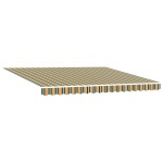 Marchiză manuală retractabilă cu LED Verde și Galben 400x300 cm Marchiză manuală retractabilă cu LED Verde și Galben 400x300 cm