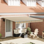 vidaXL Roletă Automată Retractabilă Verde și Galben 400x300 cm vidaXL Roletă Automată Retractabilă Verde și Galben 400x300 cm
