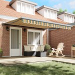 vidaXL Cortina Retractabilă Manual Verde și galben 400 × 300 cm vidaXL Cortina Retractabilă Manual Verde și galben 400 × 300 cm