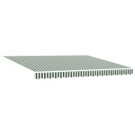 Marchiză retractabilă manuală vidaXL Verde și Alb 400x300 cm Marchiză retractabilă manuală vidaXL Verde și Alb 400x300 cm