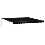 vidaXL Pergola retractabilă automată , neagră, 400x350 cm vidaXL Pergola retractabilă automată , neagră, 400x350 cm