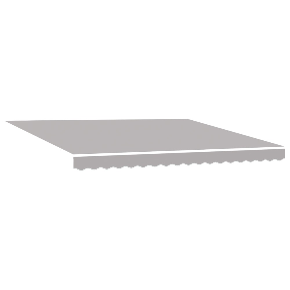 Marchiză manuală retractabilă vidaXL cu LED Gri deschis 400x350 cm