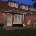 Marchiză manuală retractabilă vidaXL cu LED Gri deschis 400x350 cm Marchiză manuală retractabilă vidaXL cu LED Gri deschis 400x350 cm