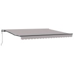 vidaXL Pergola Retractabilă Automată Gri Deschis, 400 x 350 cm
