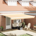 vidaXL Cortina Retractabilă Manual portocaliu și alb 450 × 300 cm vidaXL Cortina Retractabilă Manual portocaliu și alb 450 × 300 cm