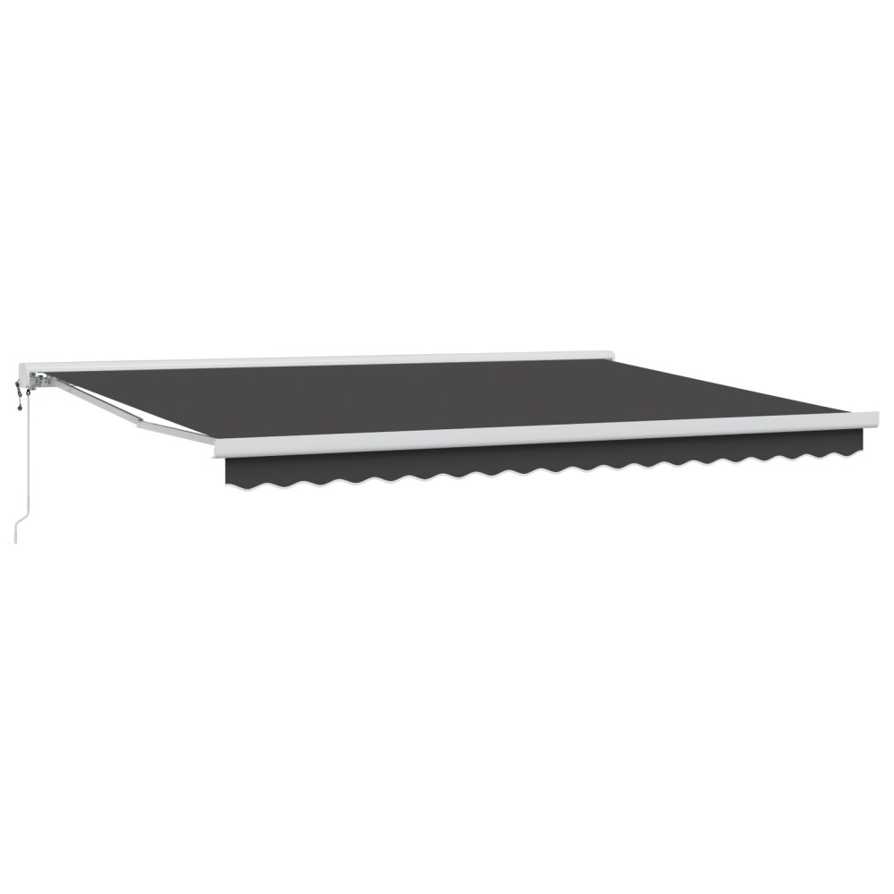 vidaXL Cortina Retractabilă Manual Antracit 450 × 300 cm
