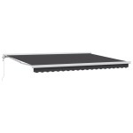 vidaXL Cortina Retractabilă Manual Antracit 450 × 300 cm vidaXL Cortina Retractabilă Manual Antracit 450 × 300 cm